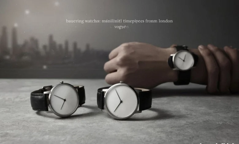 BAUERING Uhren: Minimalistische Zeitmesser aus London im Trend