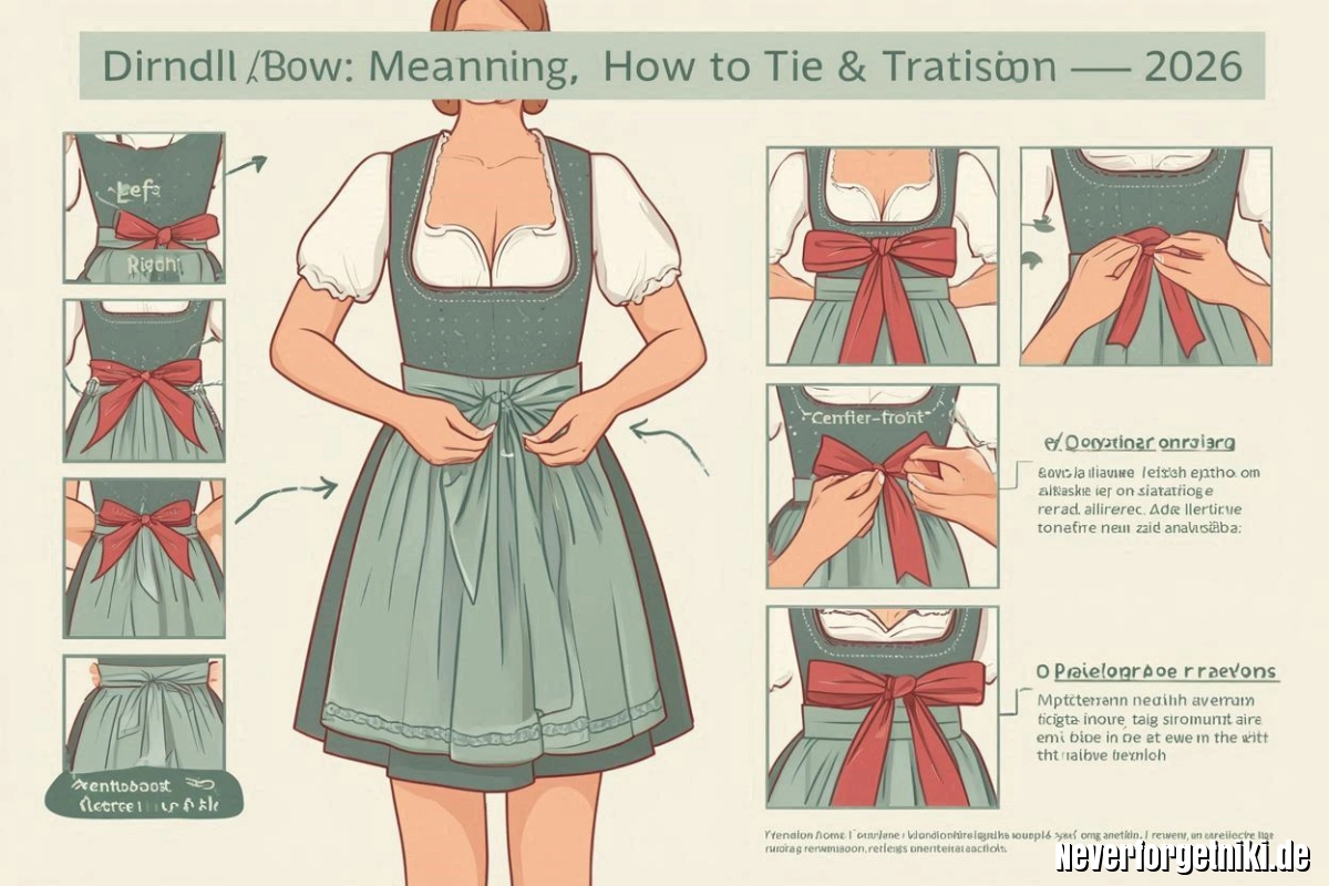 Schleife Dirndl: Bedeutung, richtig binden & Tradition 2026